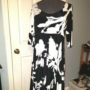EUC Lane Bryant Black & White Dress